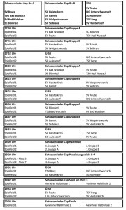 Spielplan AH-Kleinfeld-Turniere